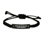 Cool Auditor Gifts Rope Bracelet Funny Quote Friends, Christmas Unique Gifts for Auditor Men Friends Women - Image 1